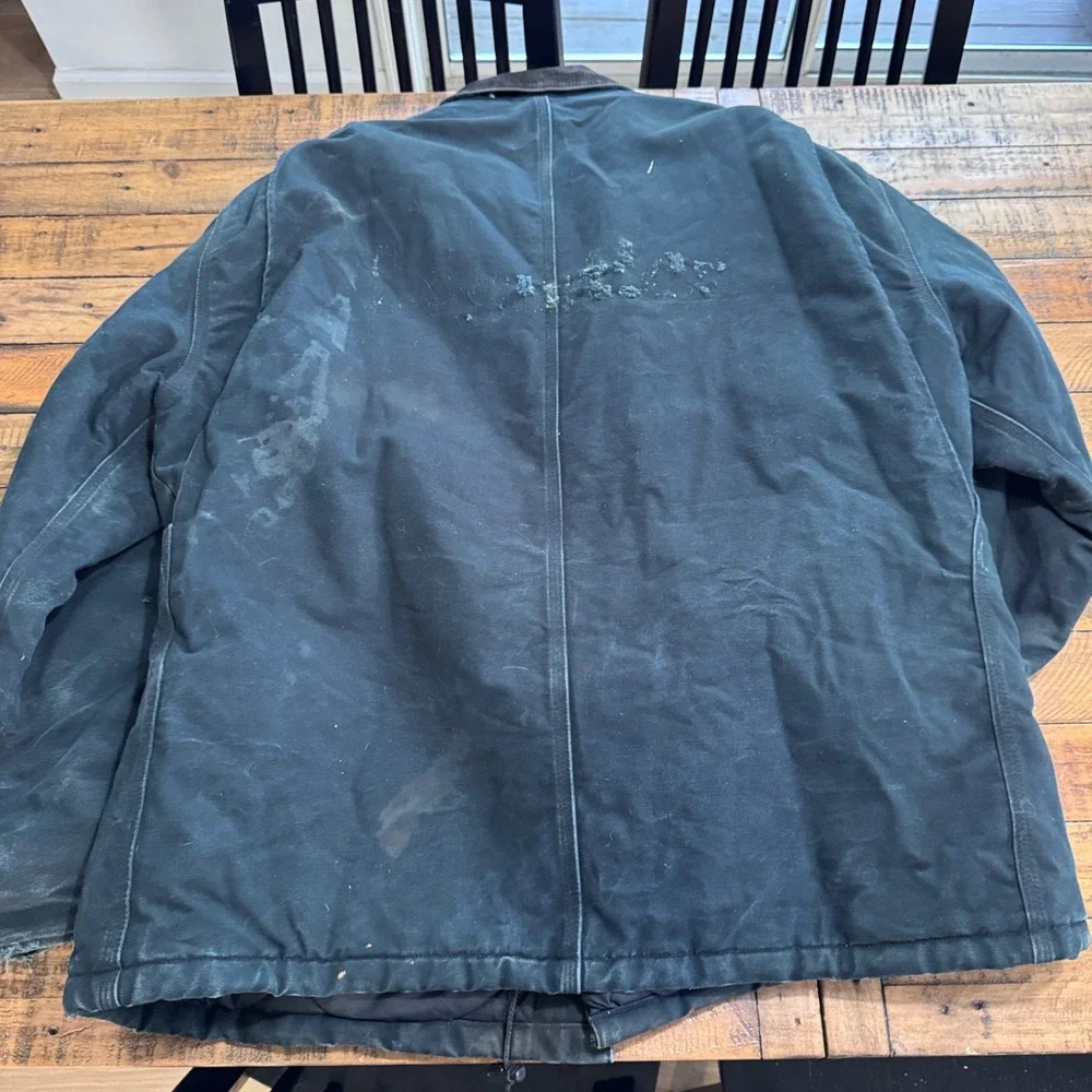 Carhartt Arctic Traditional Coat Mens 52 Regular Black Duck Canvas C03 BLK 3XL